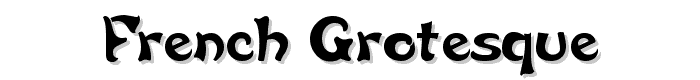 French Grotesque font
